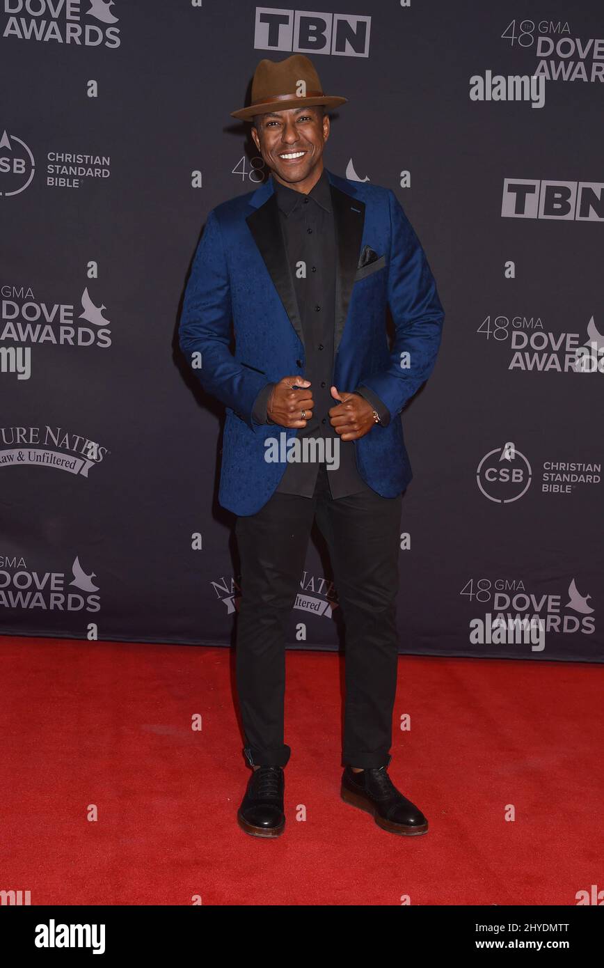 Javen attending at the 48th Annual GMA Dove Awards held at the Lipscomb University's Allen Arena in Los Angeles, USA Stock Photo
