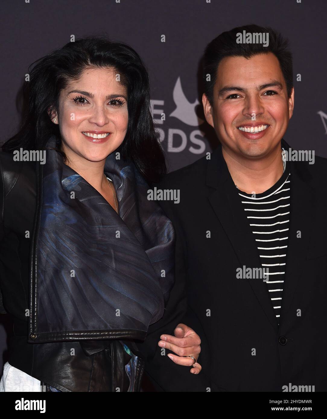 Jaci Velasquez and Nick Gonzales attending at the 48th Annual GMA Dove Awards held at the Lipscomb University's Allen Arena in Los Angeles, USA Stock Photo