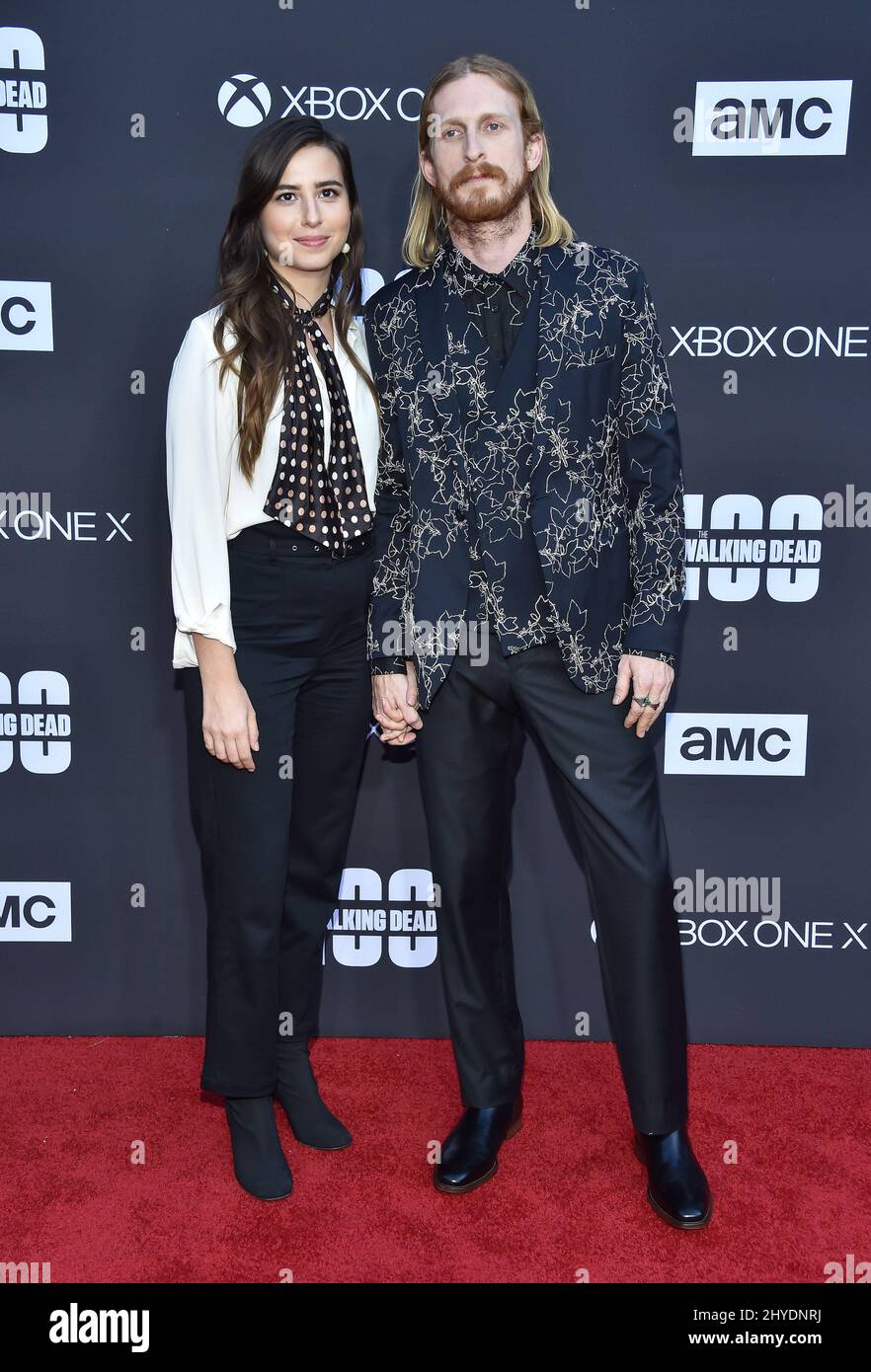 Austin Amelio arriving for AMC Celebrates 100th Episode of ‘The Walking
