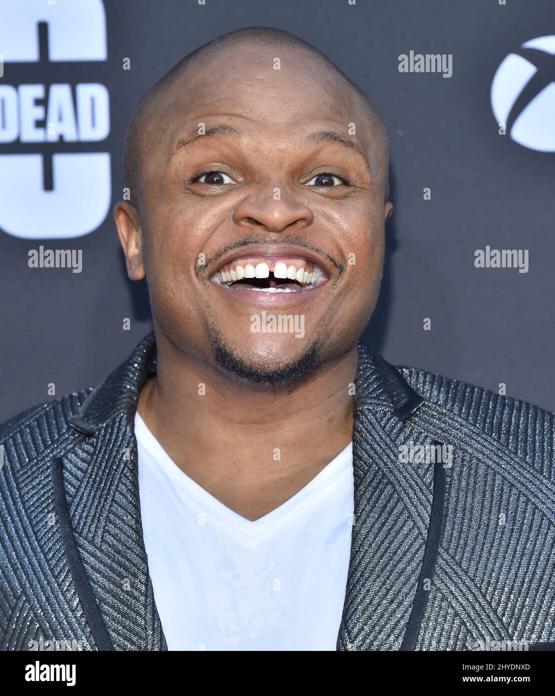 IronE Singleton arriving for AMC Celebrates 100th Episode of 'The Walking Dead' and Season 8 Premiere held at the The Greek Theatre, Hollywood, Los Angeles Stock Photo