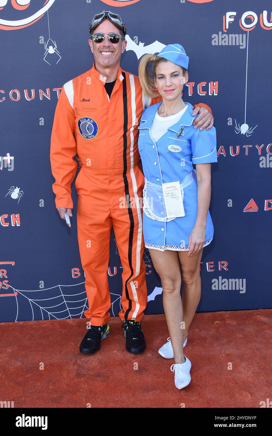 Jerry Seinfeld and Jessica Seinfeld arriving for the GOOD+ Foundation