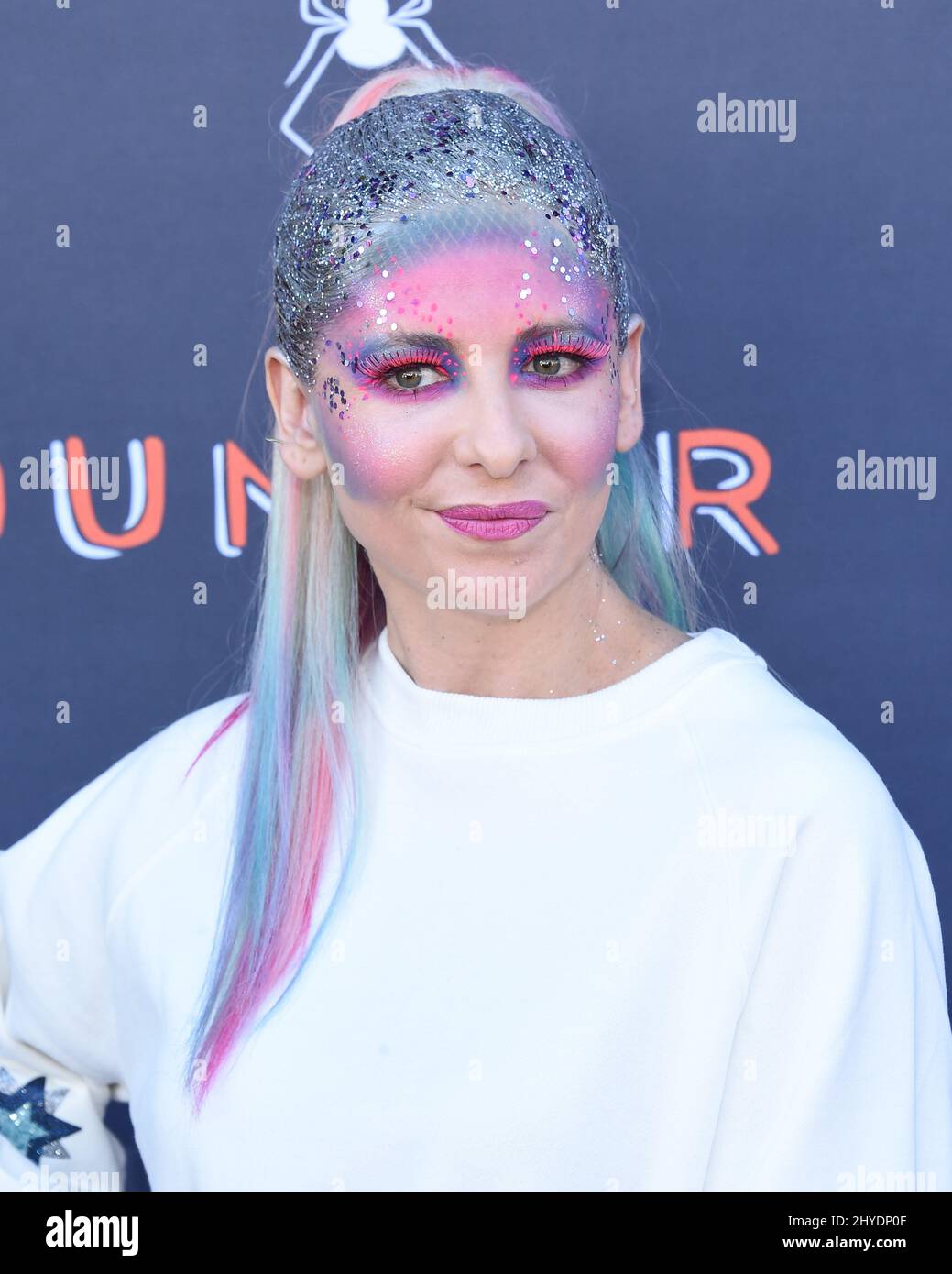 Sarah Michelle Gellar arriving for the GOOD+ Foundation Halloween Bash