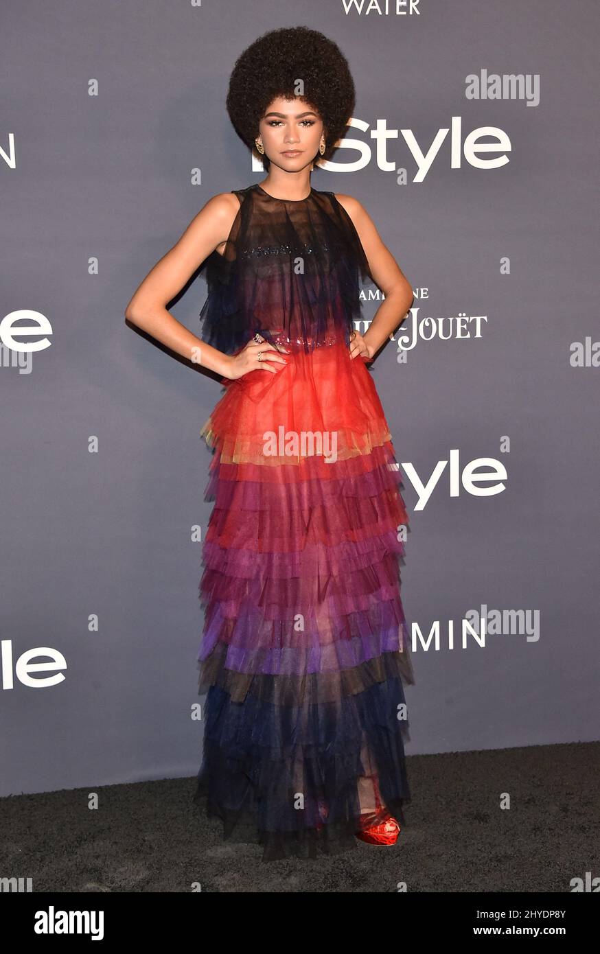 Zendaya Coleman arriving for the third annual InStyle Awards, honoring
