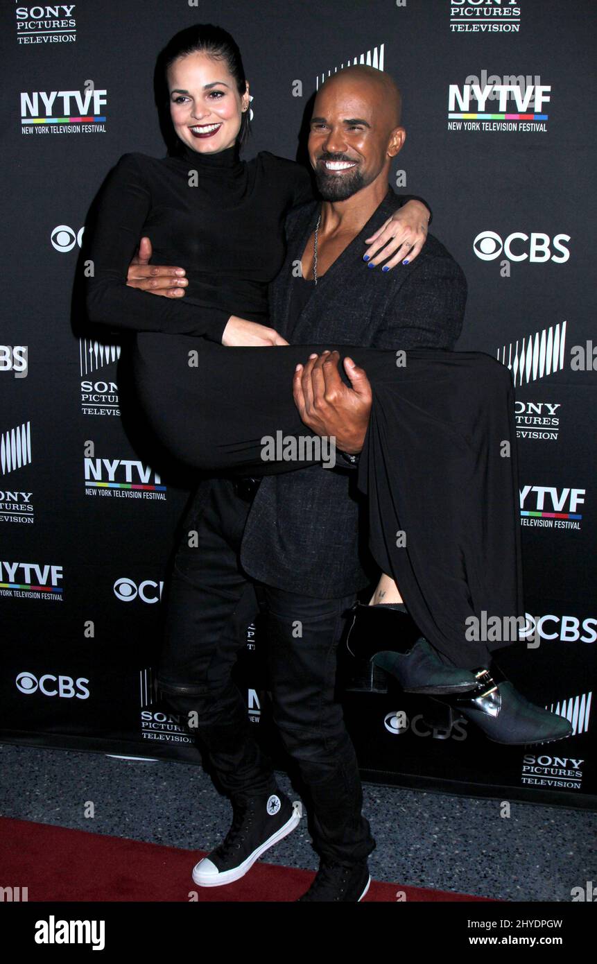 Lina Esco & Shemar Moore attends the S.W.A.T. World Premiere Held at