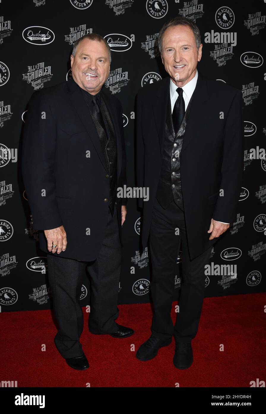 Steve Gatlin and Rudy Gatlin attending the Kenny Rogers ‘All In For the