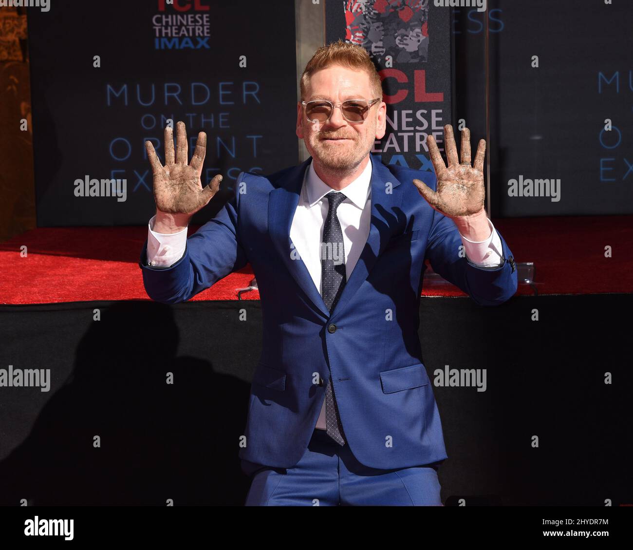 Branagh during the Hand and Footprints Ceremony held at the TCL