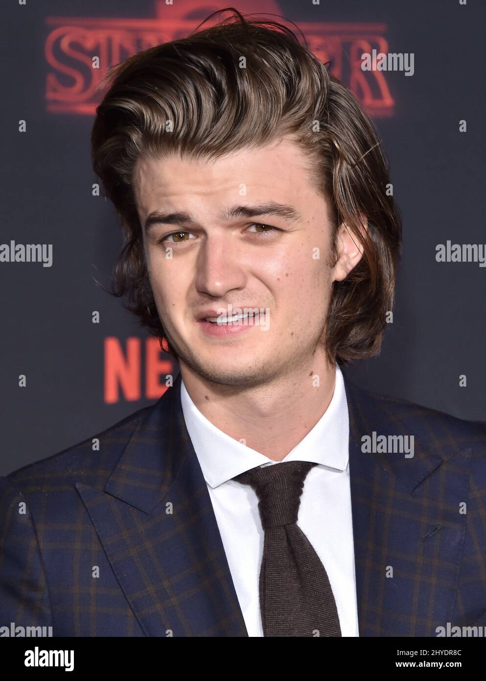 Joe Keery attending Netflix's Stranger Things 2 Premiere Event Stock