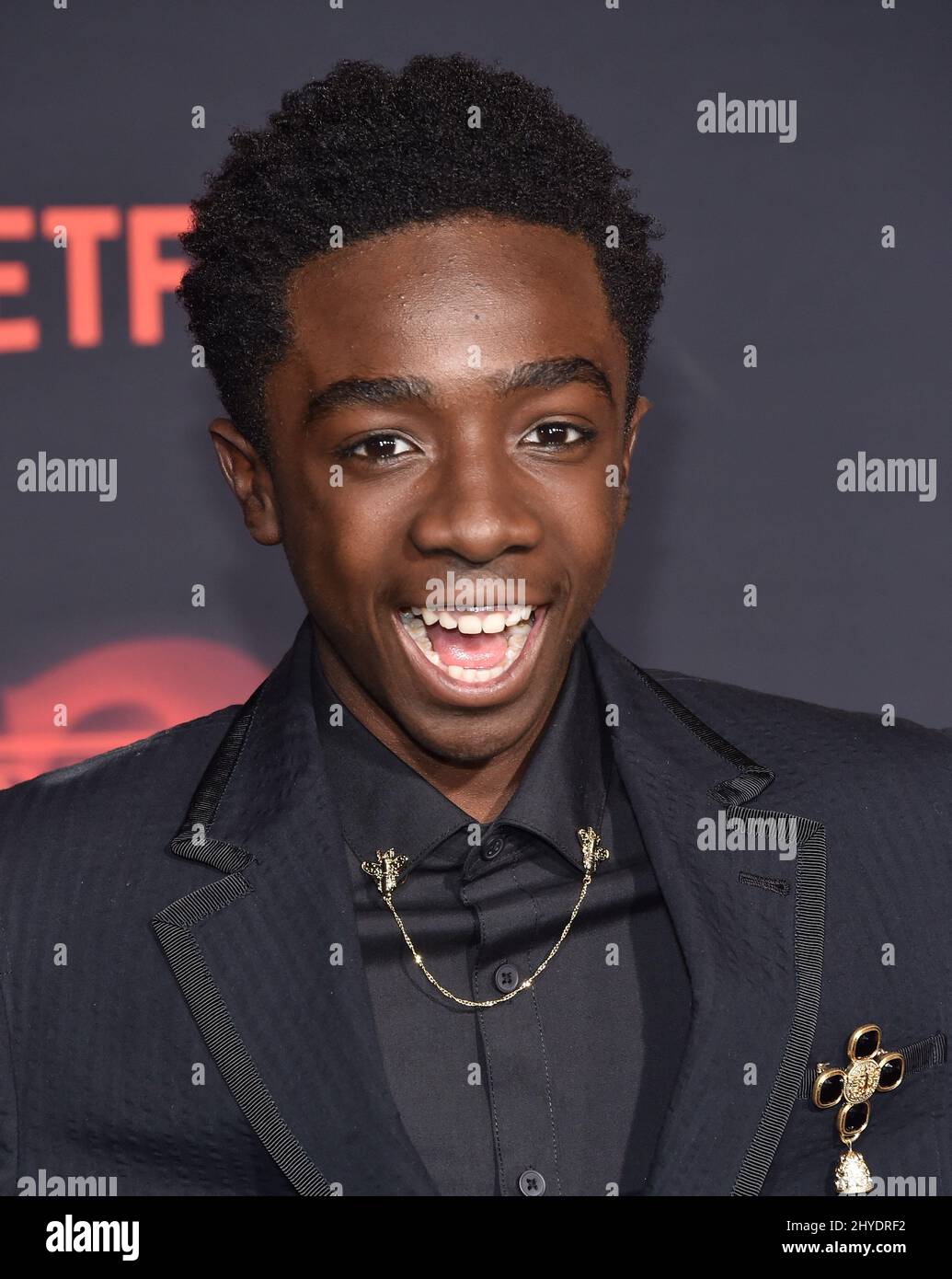 Caleb McLaughlin attending Netflix's Stranger Things 2 Premiere Event