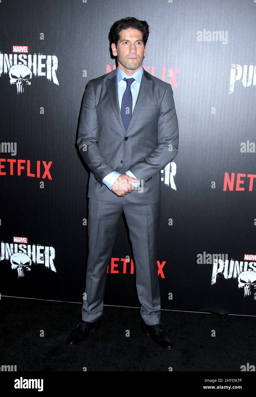 Jon Bernthal attending the "Marvel's The Punisher" New York Premiere Held at the AMC Loews 34th Street Stock Photo