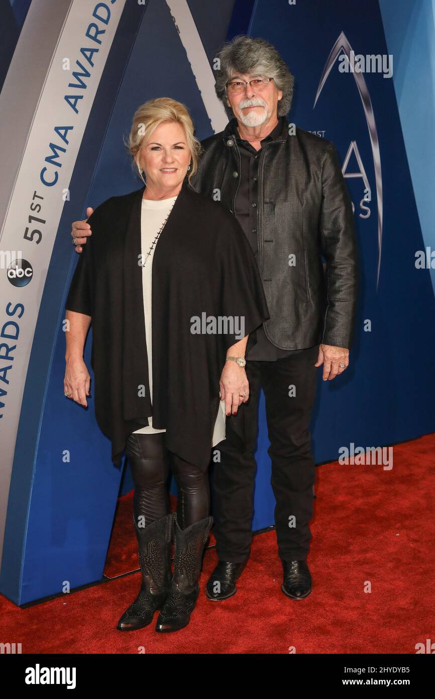 Kelly Owen and Randy Owen attending the 51st Annual Country Music Association Awards, held at