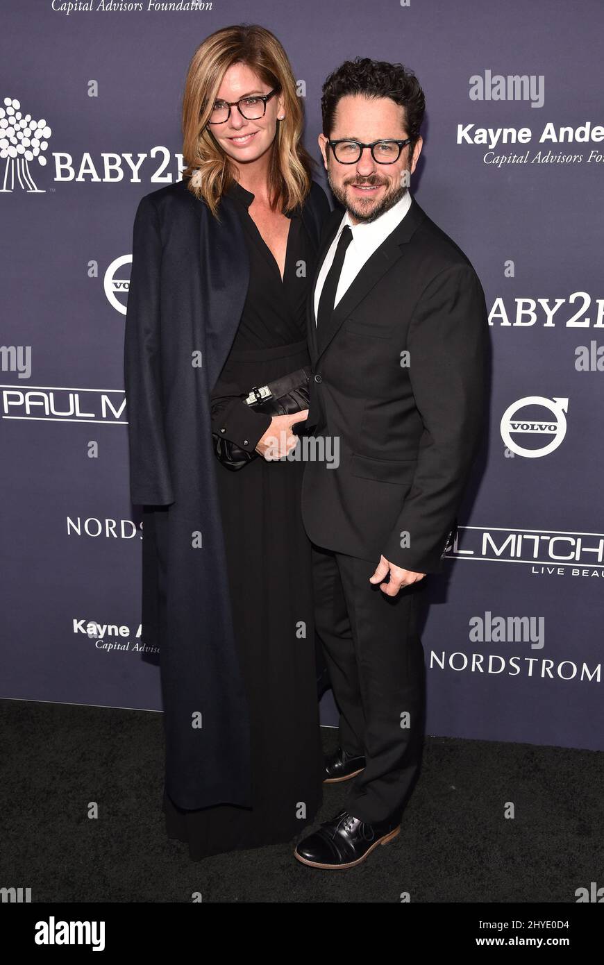 J.J. Abrams and Katie McGrath at the 2017 Baby2Baby Gala presented by Paul Mitchell at 3Labs on November 11, 2017 in Culver City Stock Photo