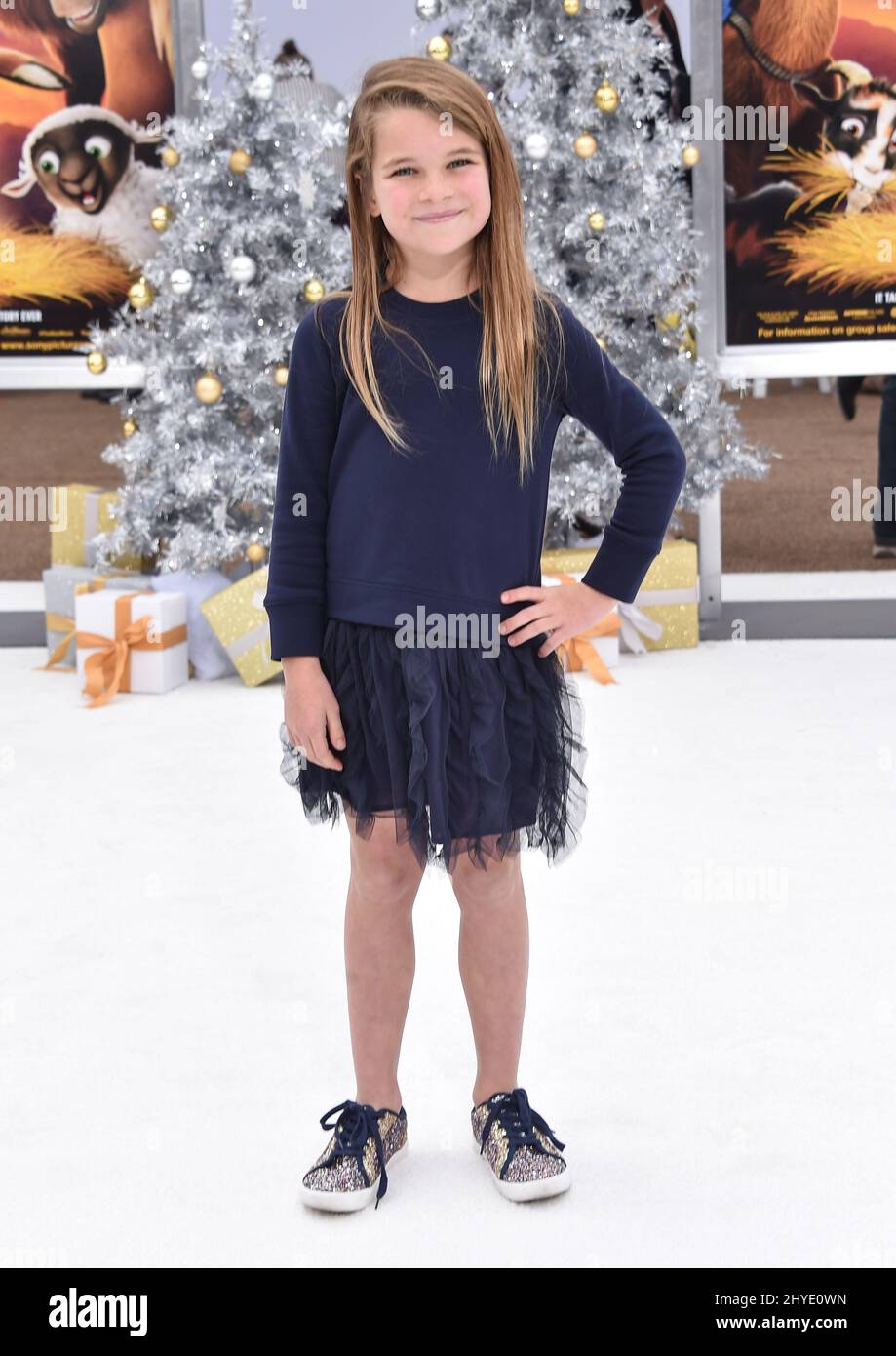 Reagan Revord attending the world premiere of The Star, in Los Angeles