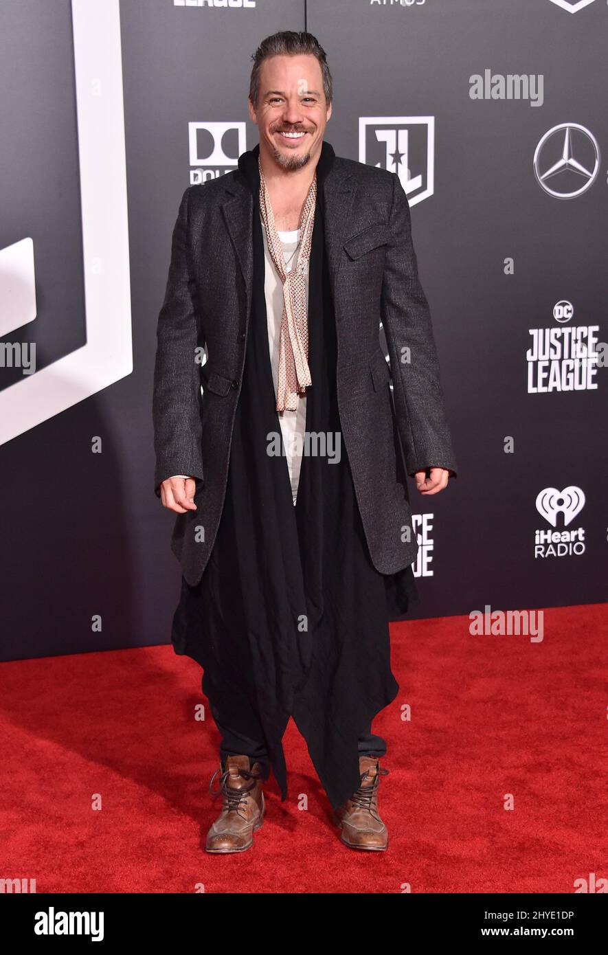 Michael RaymondJames attending the world premiere of Justice League