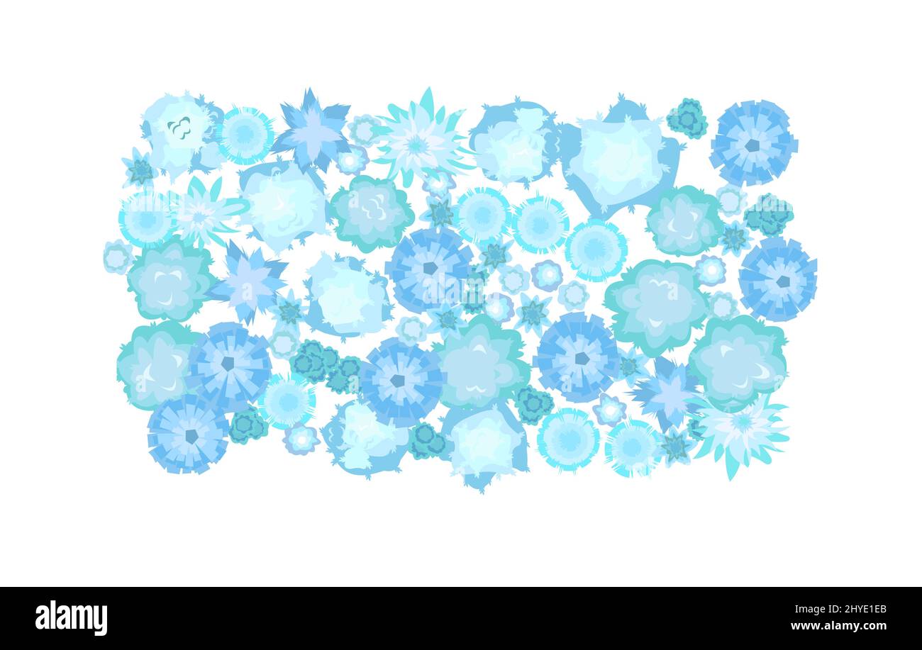 Frosty garden view Stock Vector Images - Alamy