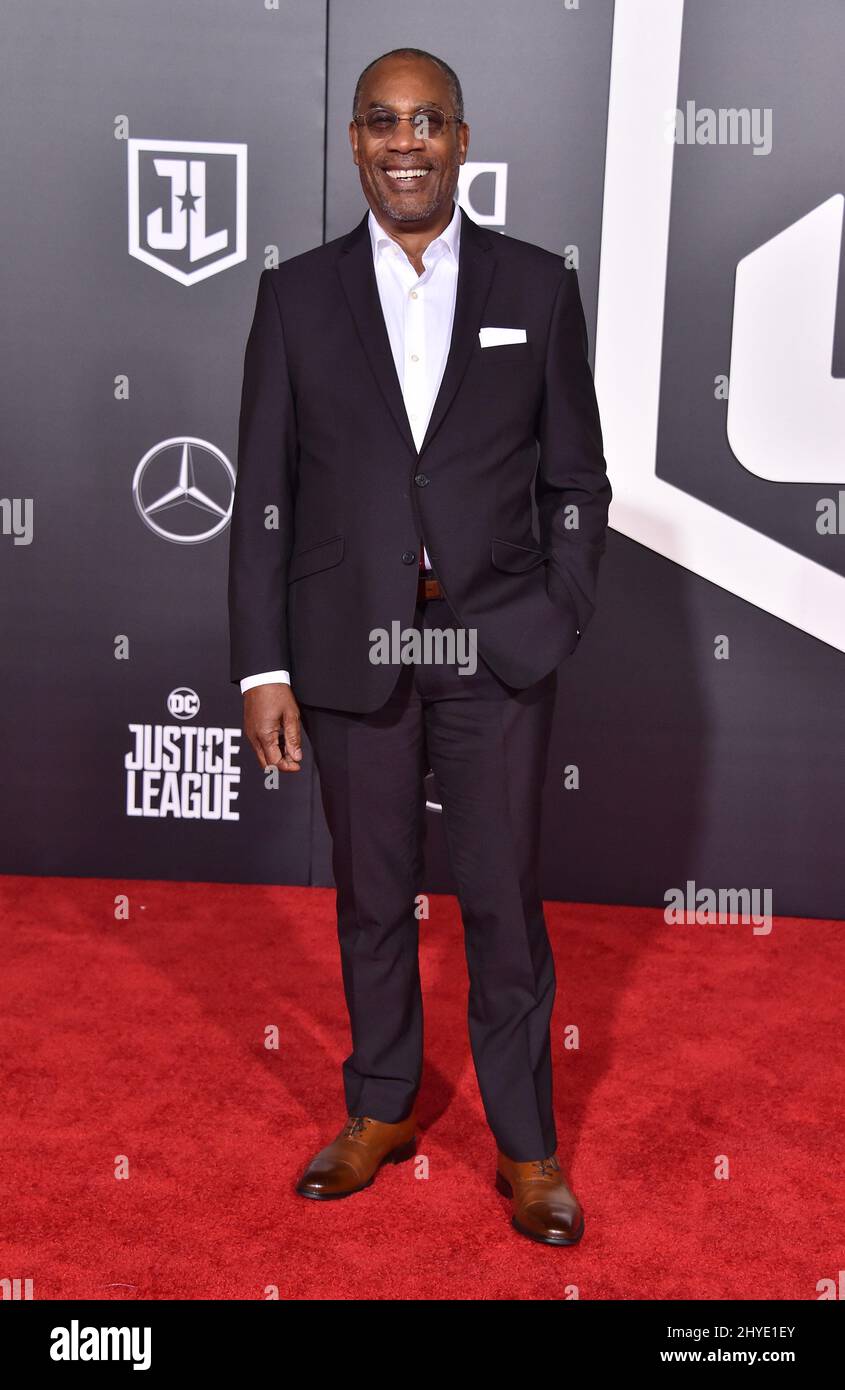 Joe Morton attending the world premiere of Justice League held at the