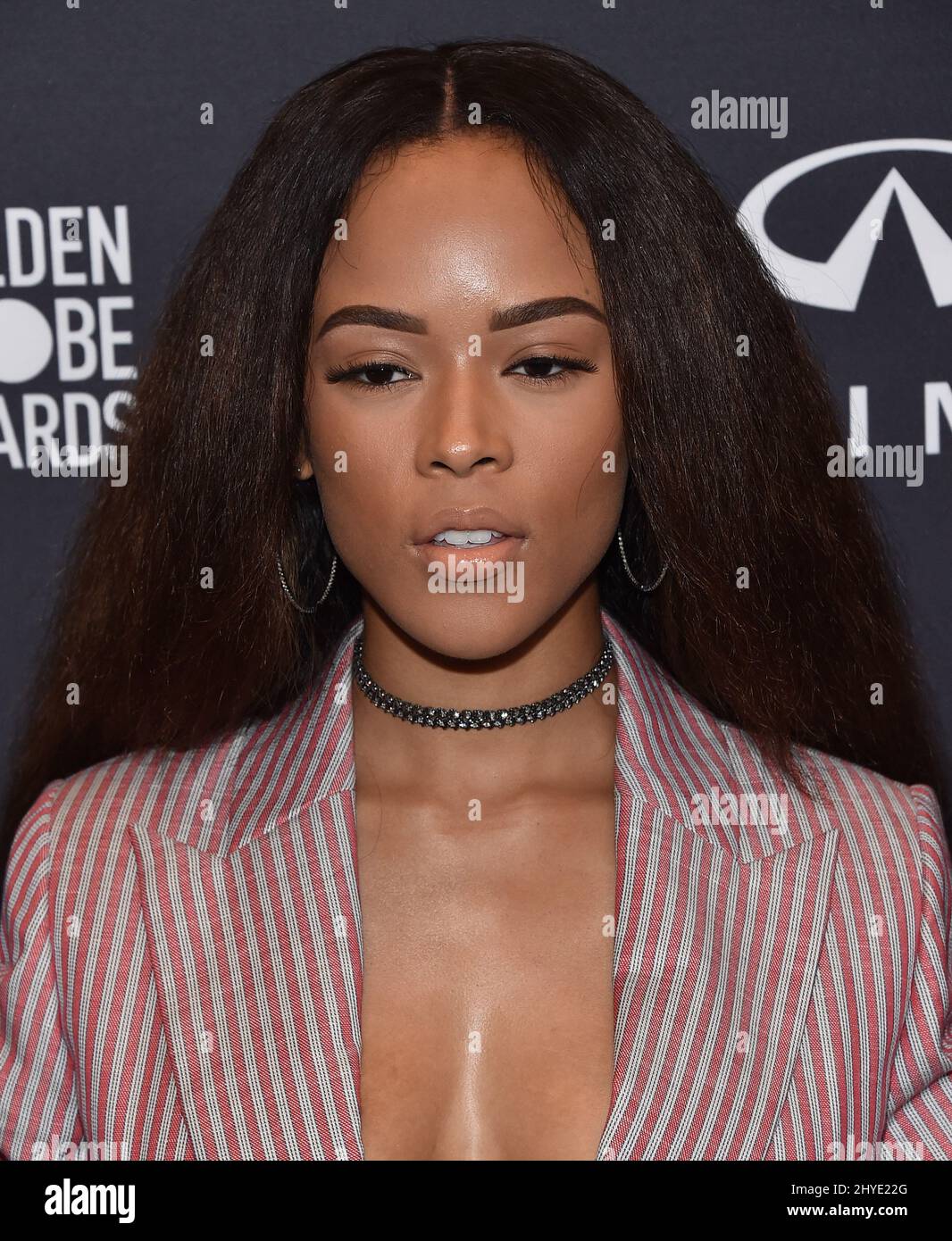 Serayah McNeill at the Hollywood Foreign Press Association (HFPA) and InStyle celebrate the 75th Annual Golden Globe Awards season at CATCH LA on November 15, 2017 in West Hollywood, CA. Stock Photo