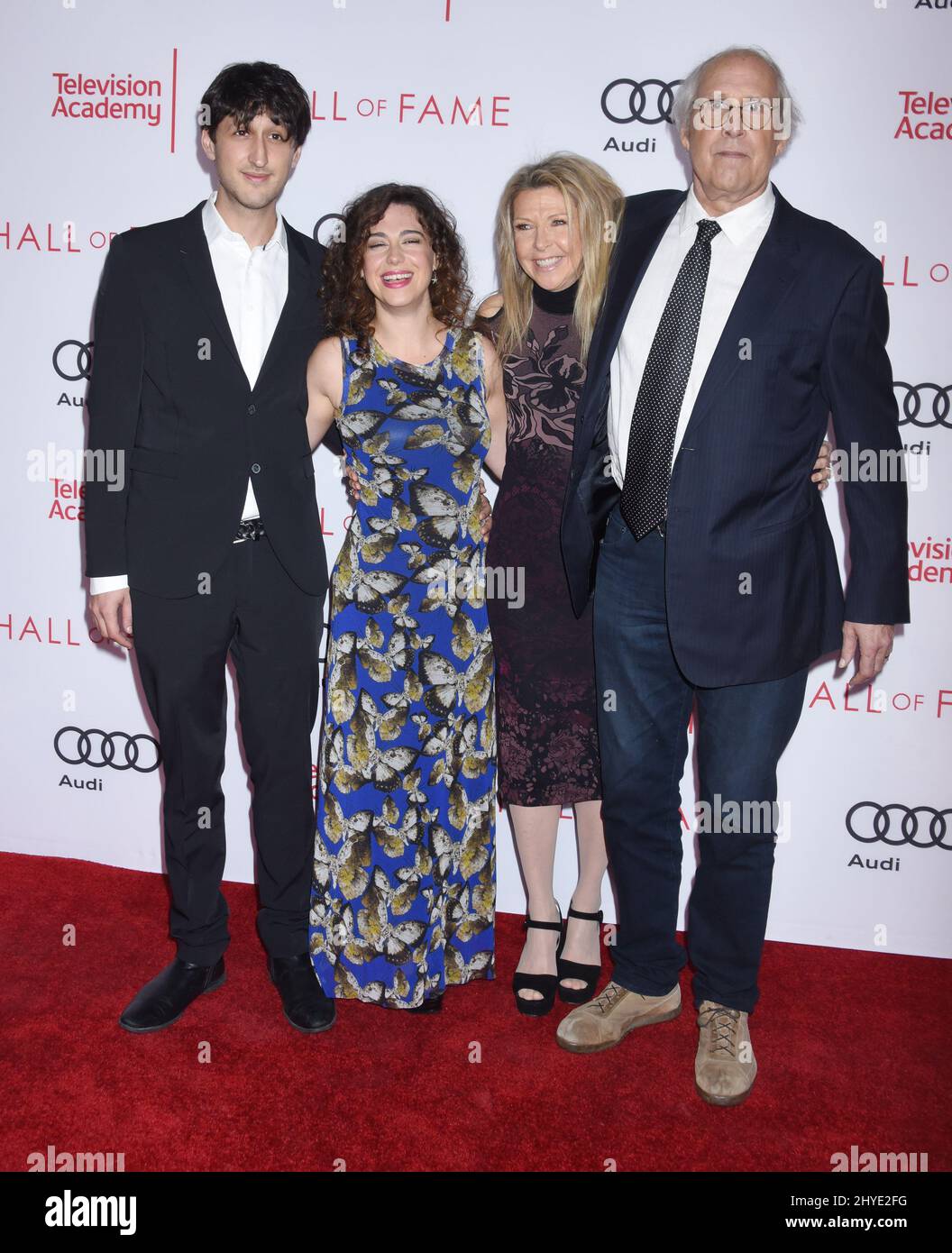 Chevy Chase, Jayni Chase and Family at 24th Hall of Fame Ceremony Celebrates Television Legends held at the Television Academy in North Hollywood, USA Stock Photo