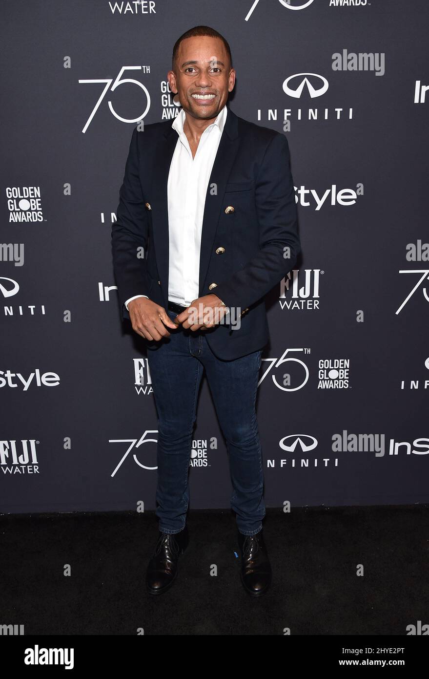 Hill Harper attending the Hollywood Foreign Press Association (HFPA