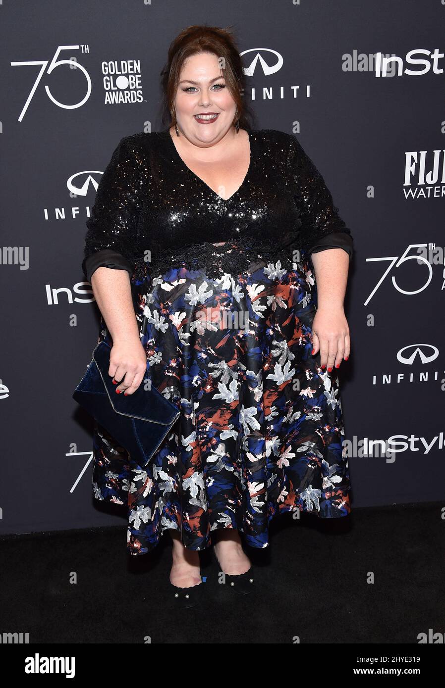 chrissy metz golden globes dress Golden Globes 2019: Chrissy Metz, Hal Rosenfeld on Red Carpet