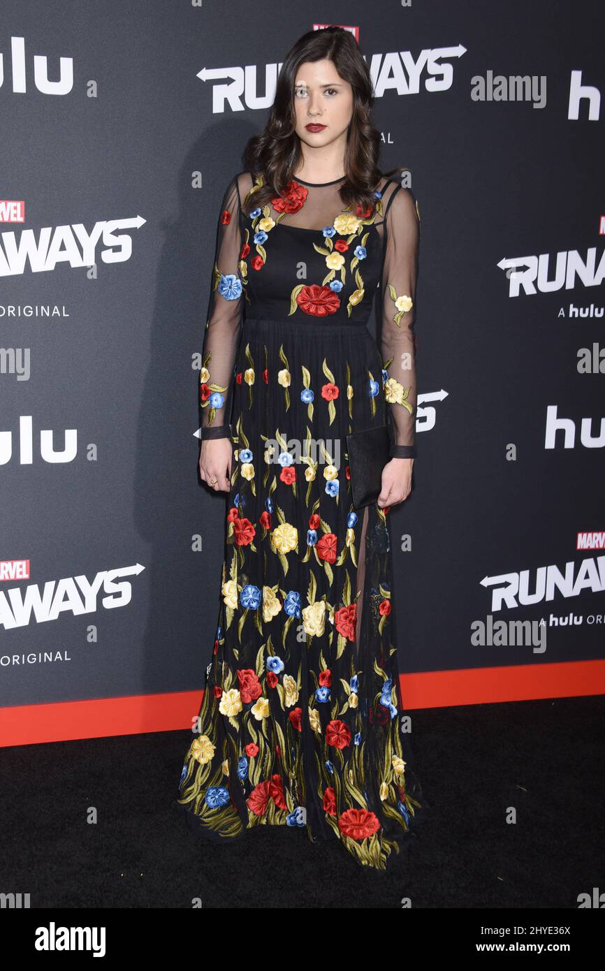 Amber Coney attending Marvel's "Runaways" Premiere Event held in Los