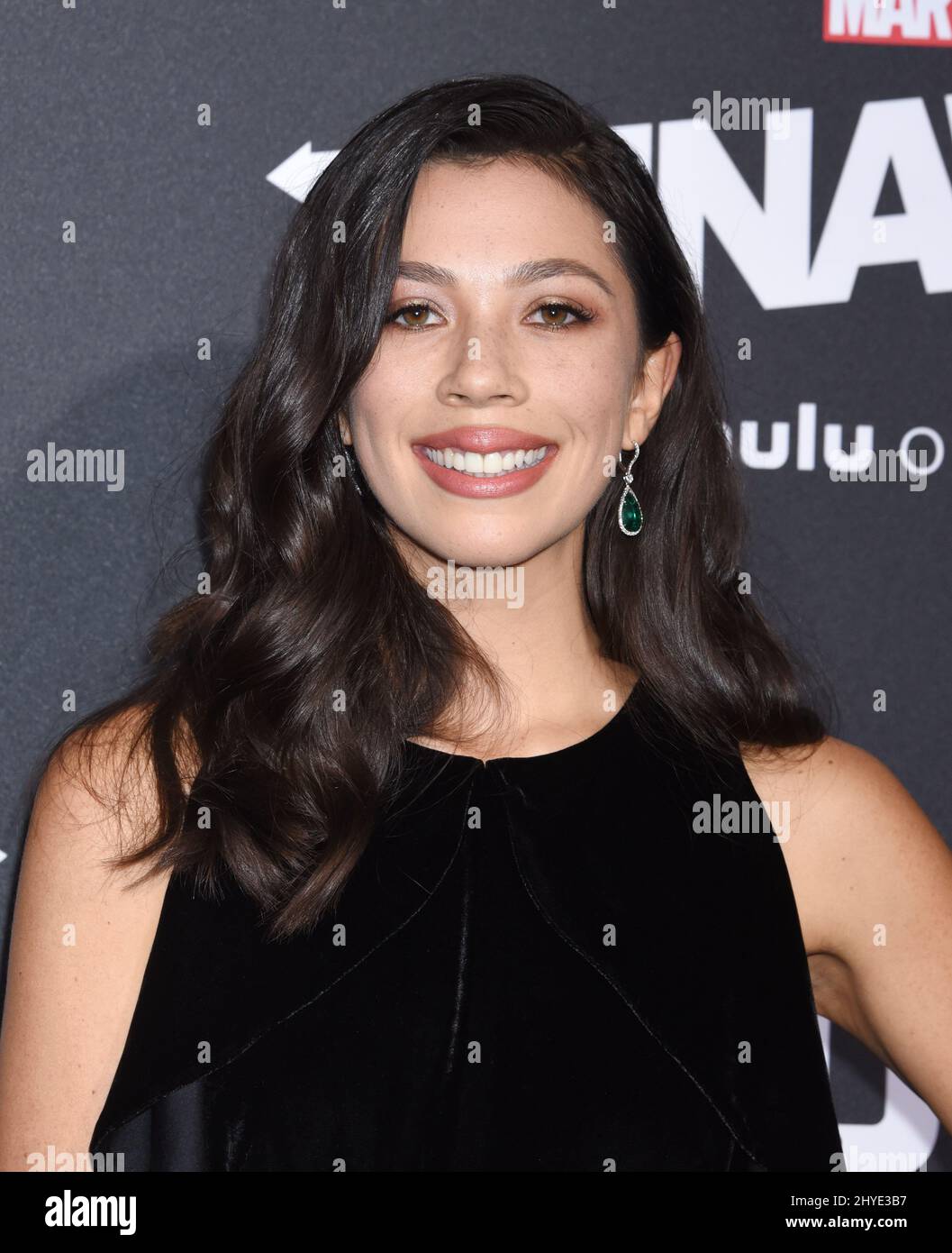 Nicole Wolf attending Marvel's 'Runaways' Premiere Event held in Los Angeles, USA Stock Photo