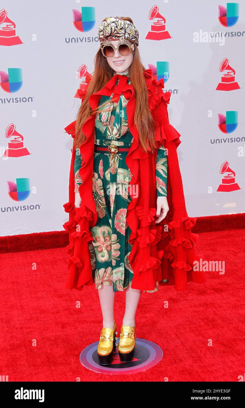 Victoria Kuhne attending the 18th Annual Latin Grammy Awards held at the MGM Grand Garden Arena on November 16, 2017 Stock Photo