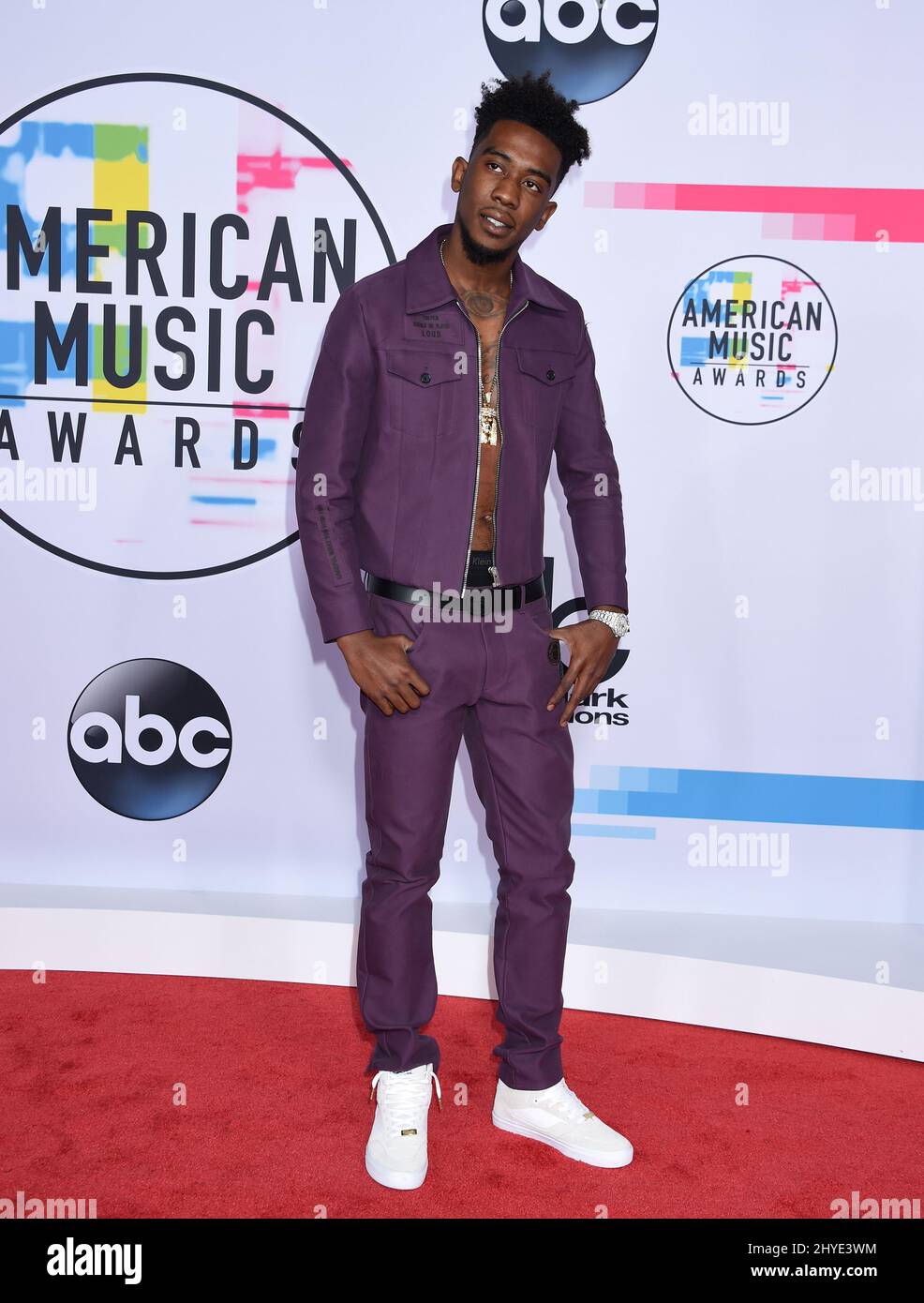 Desiigner at the 2017 American Music Awards held at the Microsoft Theatre L.A. Live Stock Photo