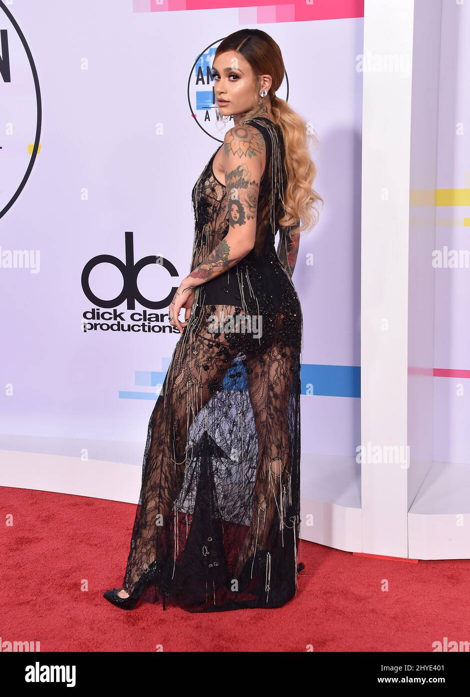Kehlani at the 2017 American Music Awards held at the Microsoft Theatre L.A. Live Stock Photo