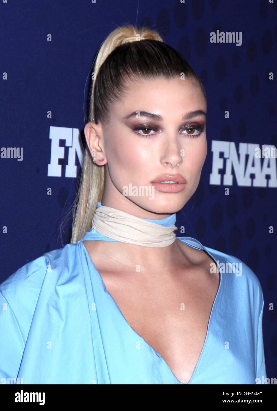Hailey Baldwin attending the 31st FN Achievement Awards in New York Stock Photo