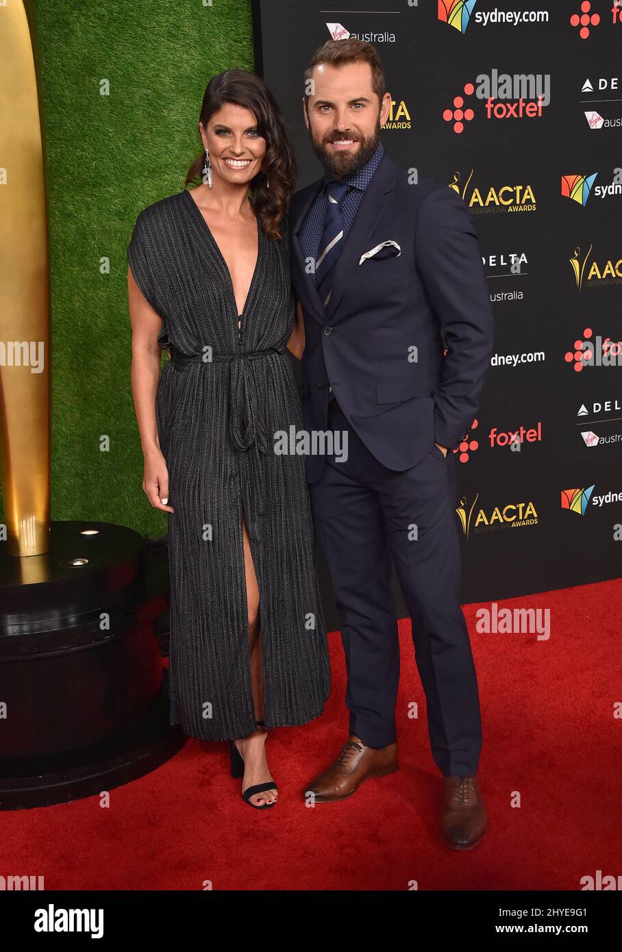 Zoe Ventoura and Daniel Macpherson attending the 7th AACTA