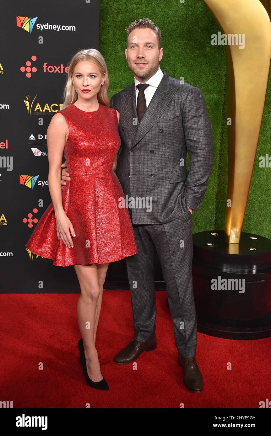 Jai Courtney and Mecki Dent attending the 7th AACTA International