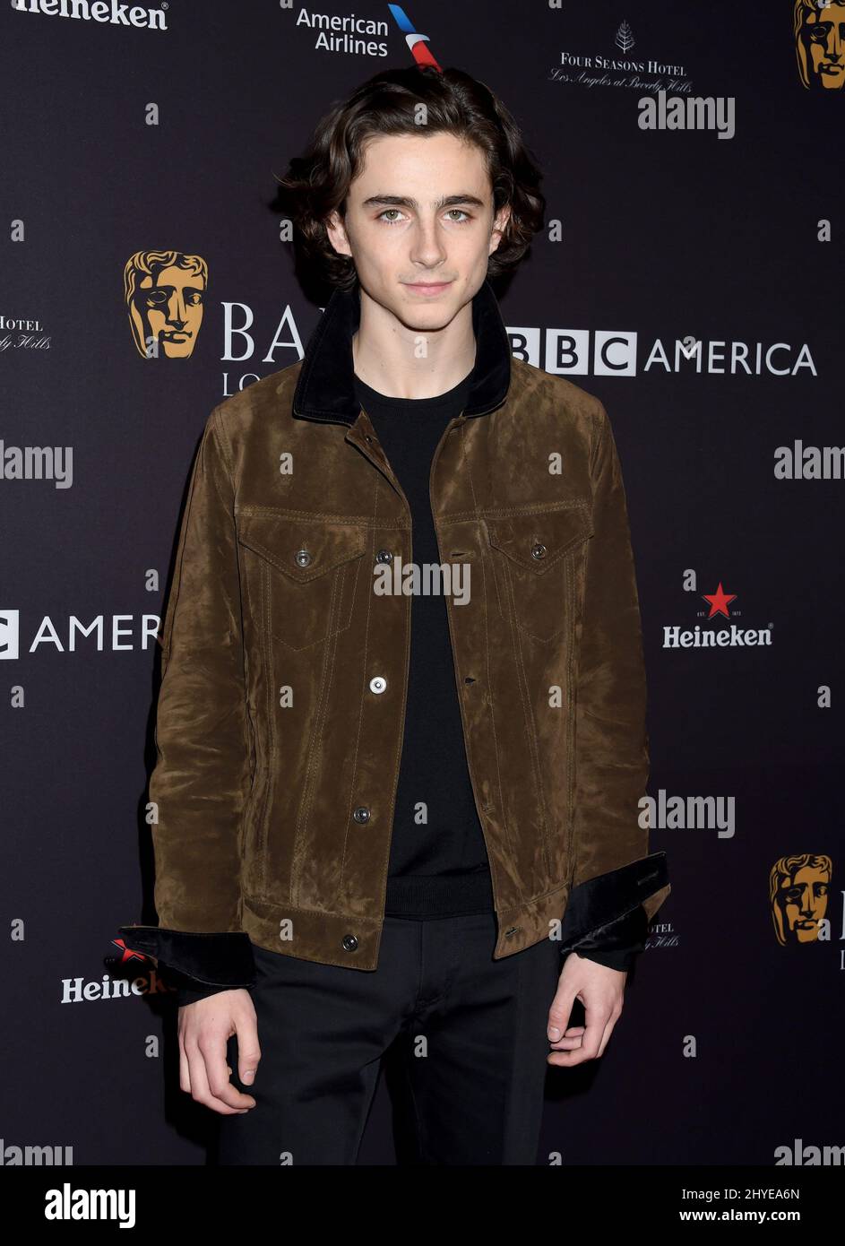 Timothee Chalamet at the BAFTA Los Angeles Tea Party 2018 held at the ...