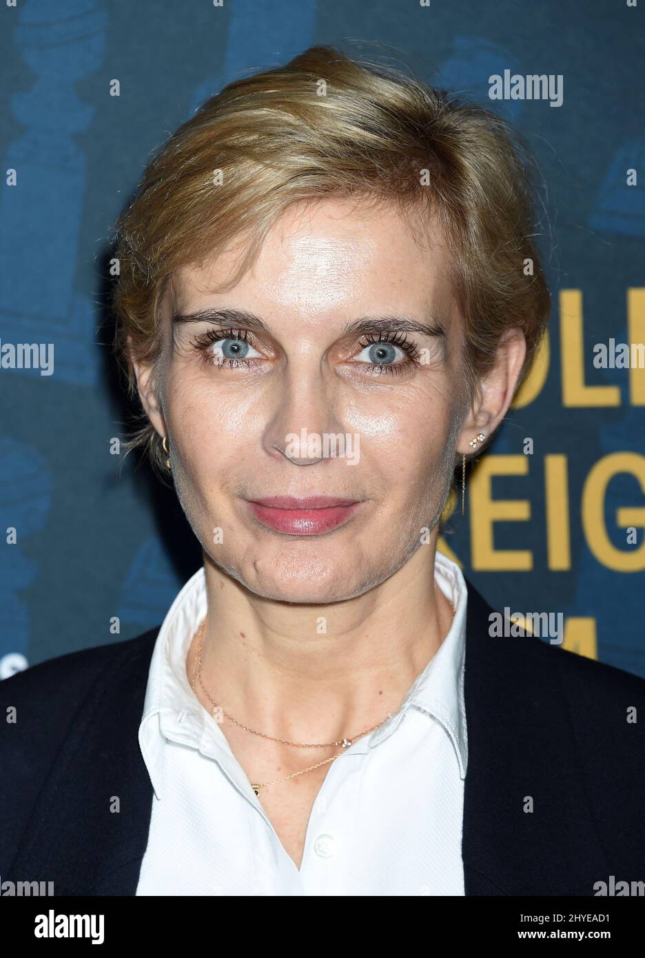 Melita Toscan Du Plantier at the HFPA and American Cinematheque present the Golden Globe Foreign-Language nominees series 2018 symposium held at the Egyptian Theatre on January 6, 2018 in Hollywood, CA Stock Photo