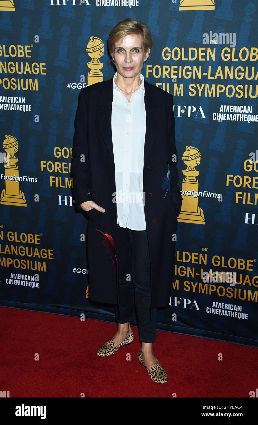 Melita Toscan Du Plantier at the HFPA and American Cinematheque present the Golden Globe Foreign-Language nominees series 2018 symposium held at the Egyptian Theatre on January 6, 2018 in Hollywood, CA Stock Photo