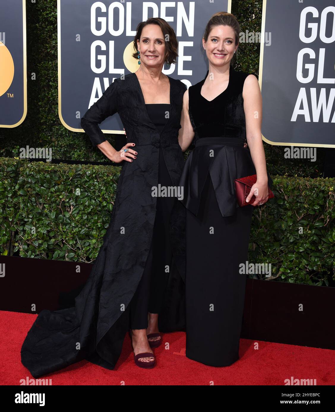 Laurie Metcalf, Zoe Perry at the 75th Annual Golden Globe Awards held