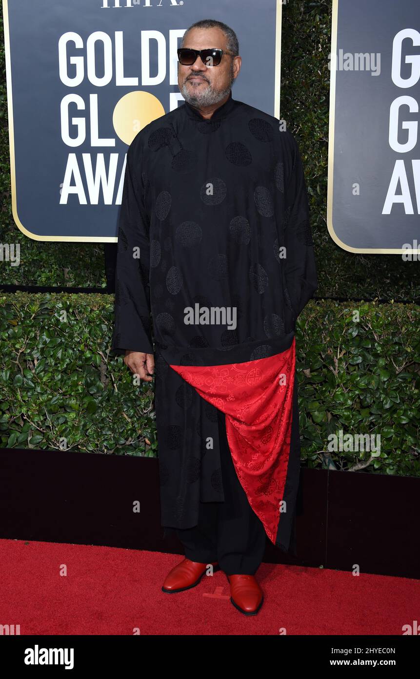 Laurence Fishburne at the 75th Annual Golden Globe Awards held at the