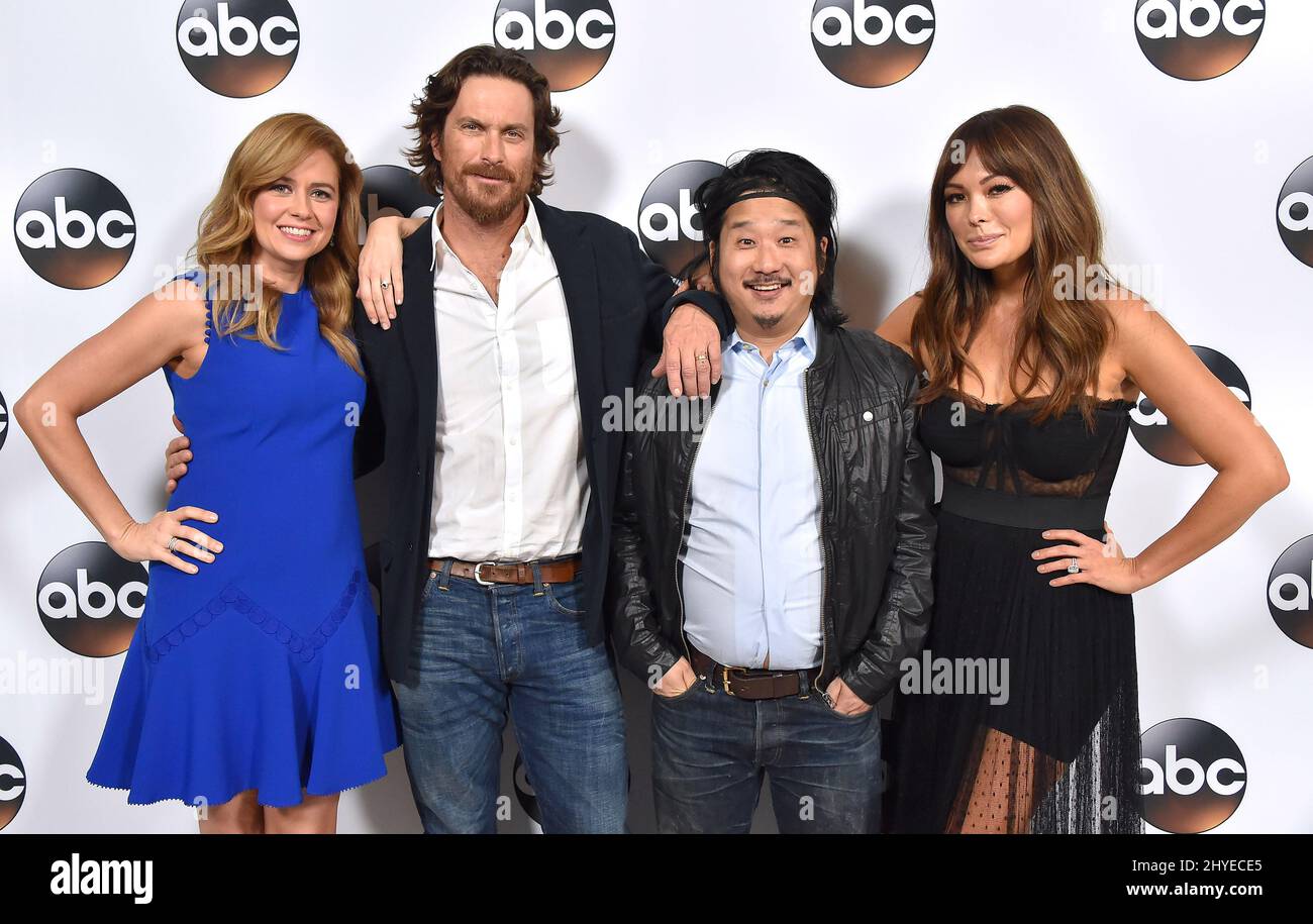 Jenna Fischer, Oliver Hudson, Lindsay Price and Bobby Lee at the ABC TCA  Winter Press Tour 2018 Red Carpet Event event at Langham Huntington Hotel  on January 8, 2018 in Pasadena, CA