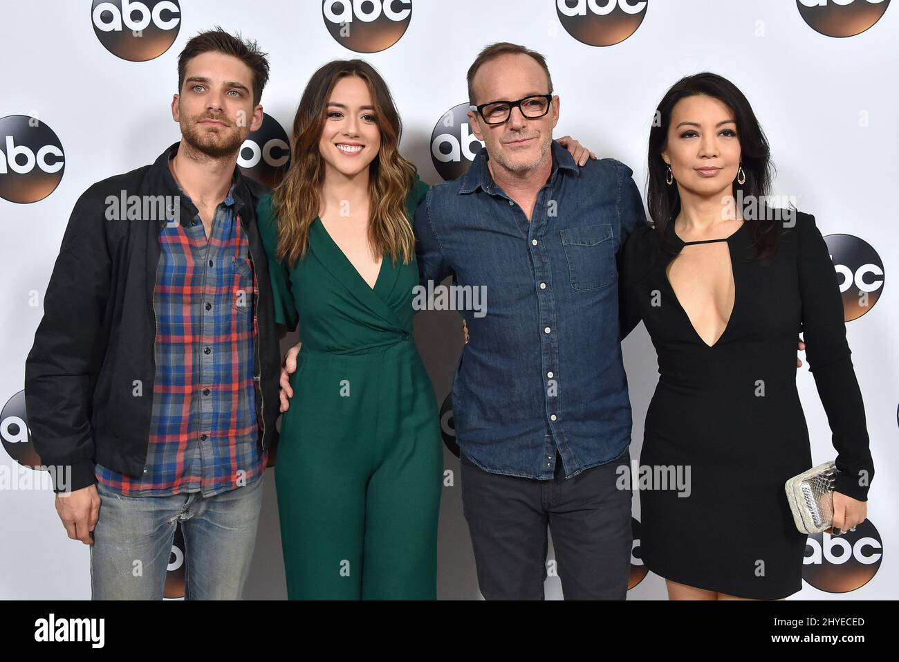 Jeff Ward, Chloe Bennet, Clark Gregg and Ming-Na Wen at the ABC TCA Winter Press Tour 2018 Red Carpet Event event at Langham Huntington Hotel on January 8, 2018 in Pasadena, CA. Stock Photo