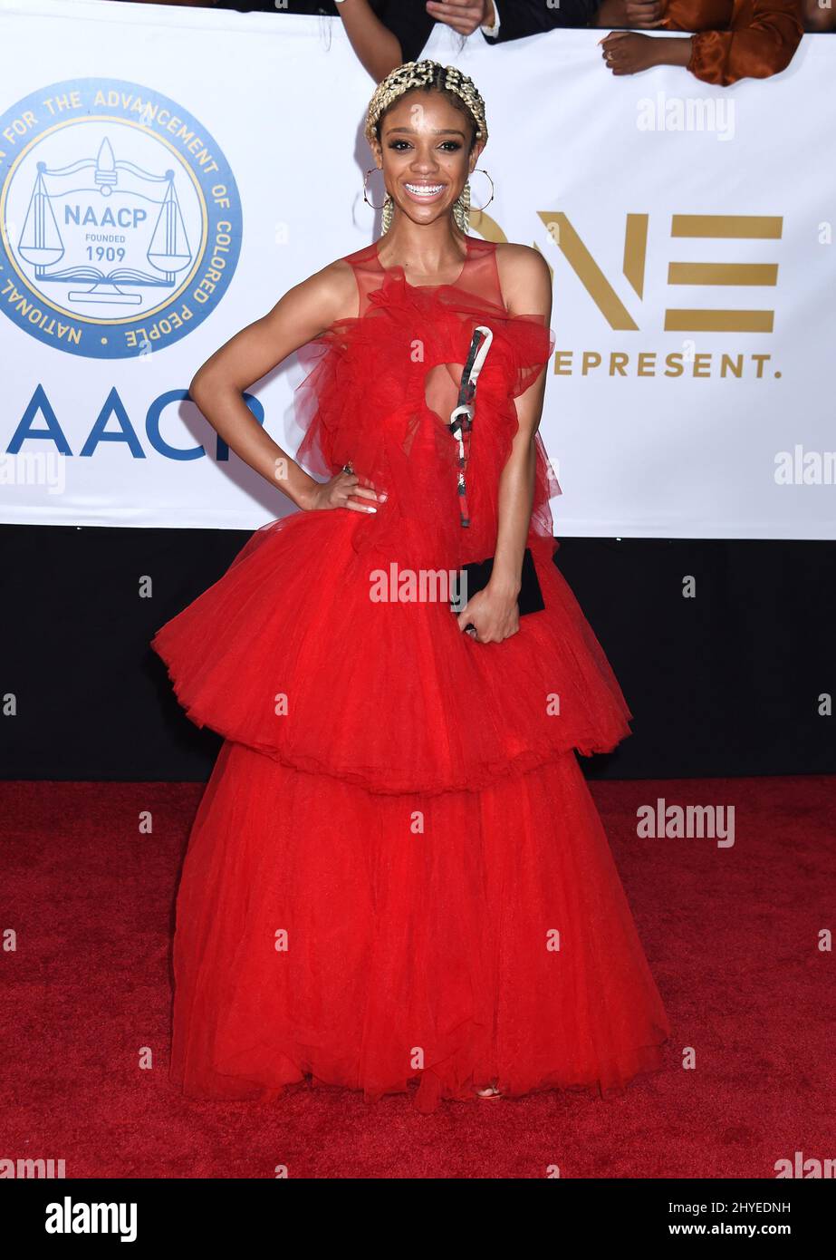 Tiffany Boone at the 49th NAACP Image Awards held at the Pasadena Civic