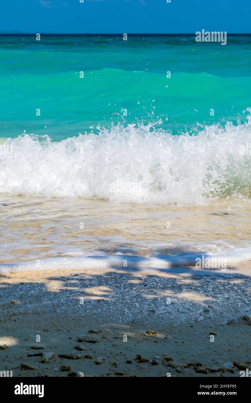 Waves at Kalapathar Beach, Havelock Island, Andaman, India Stock Photo