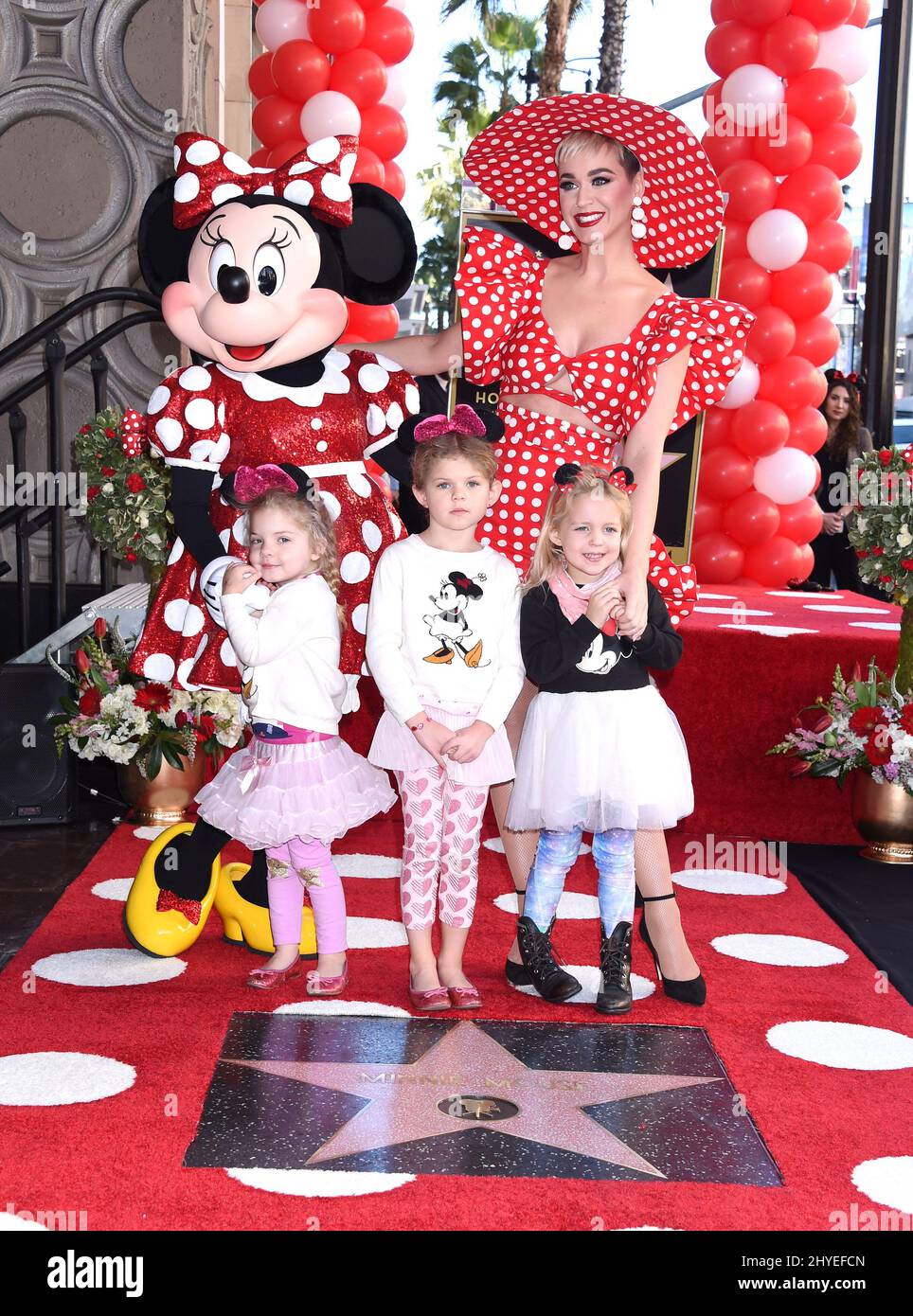 Minnie Mouse and Katy Perry with her nieces. Minnie Mouse Celebrates