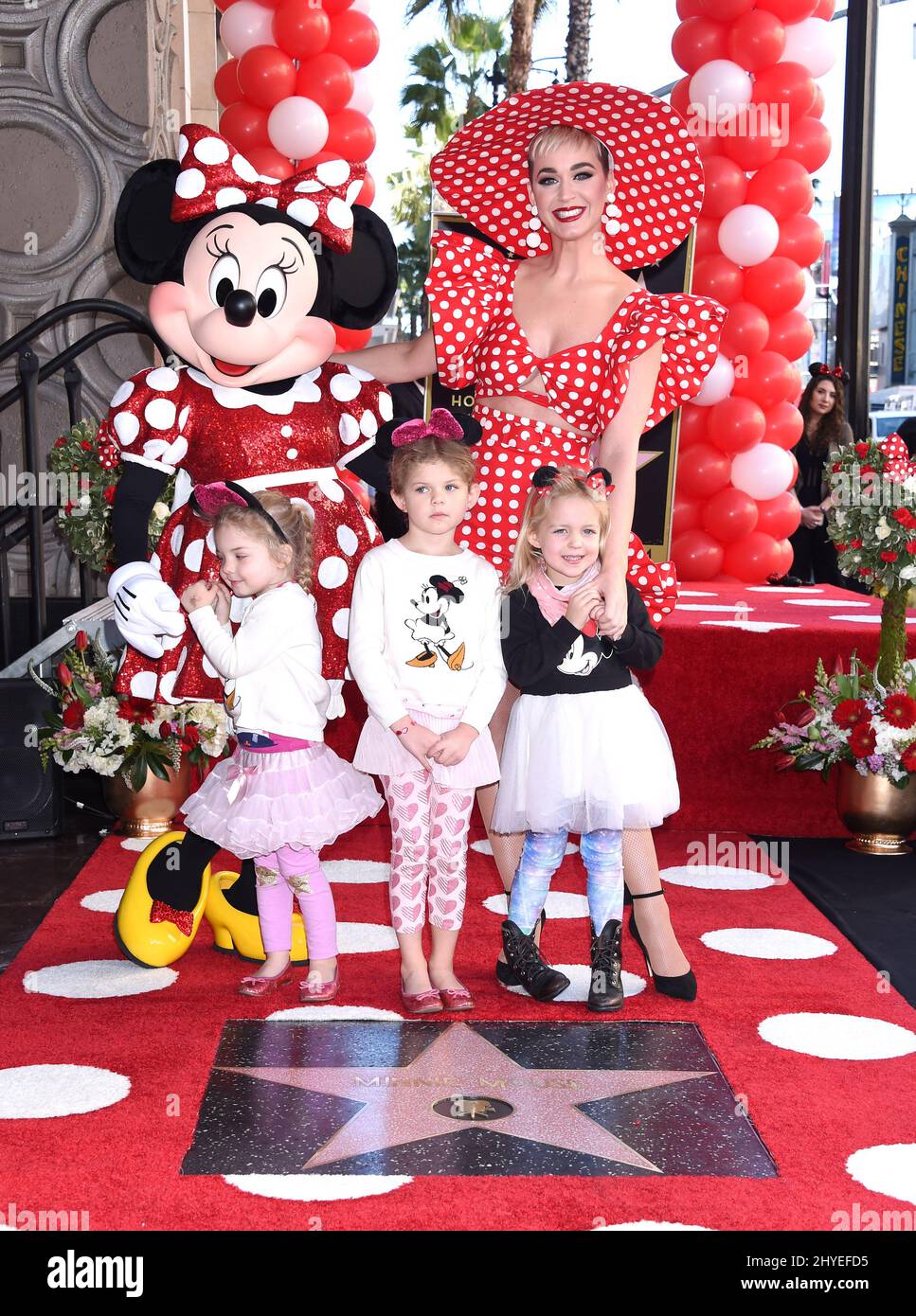 Minnie Mouse and Katy Perry with her nieces. Minnie Mouse Celebrates