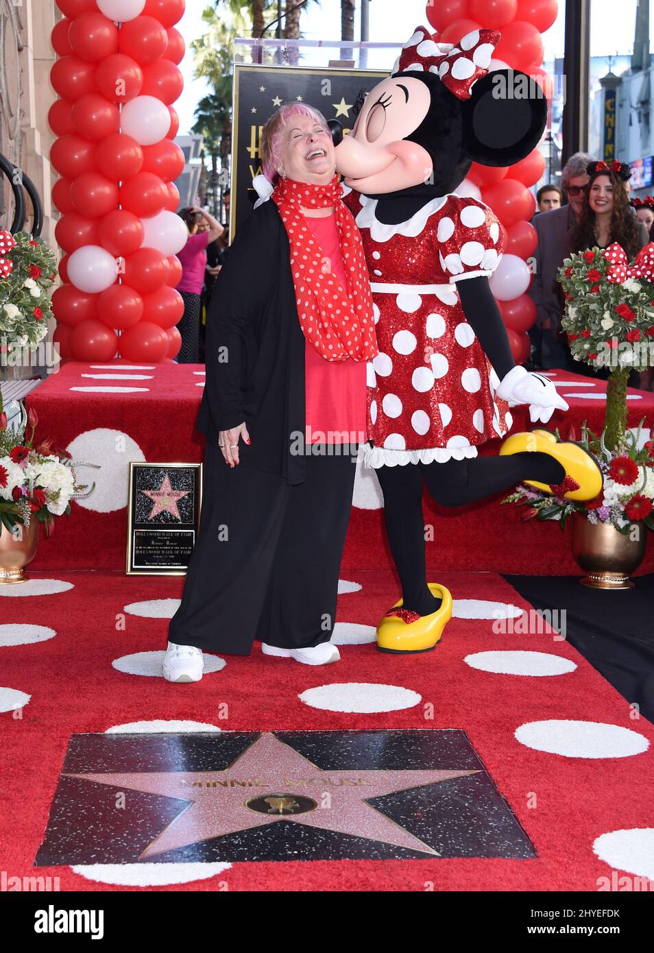 Voice actress Russi Taylor and Minnie Mouse. Minnie Mouse Celebrates