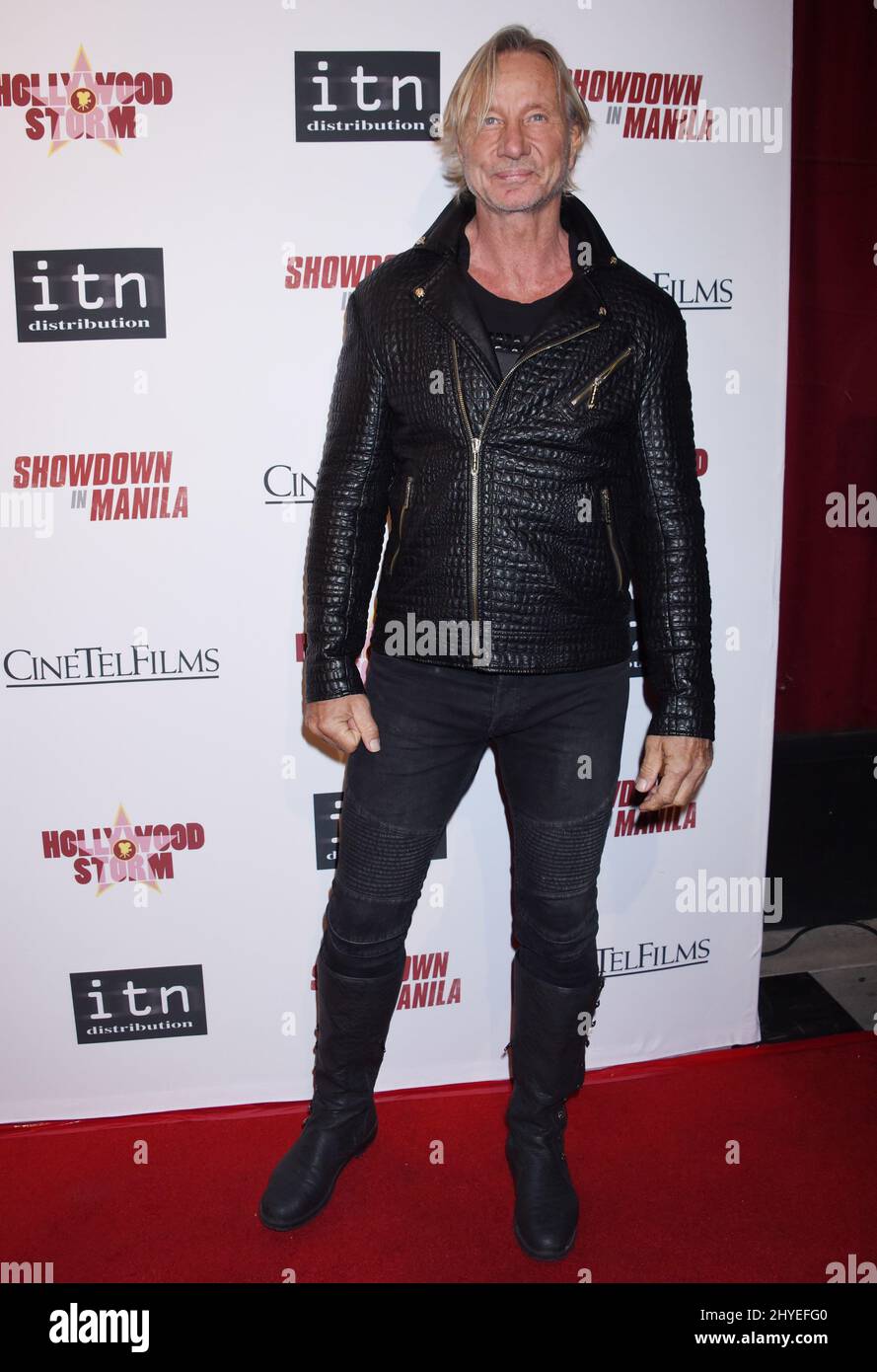 Matthias Hues at ITN Distribution's 'Showdown In Manila' Los Angeles Premiere held at the Laemmle Ahrya Fine Arts Theatre on January 22, 2018 in Beverly Hills, CA. Stock Photo