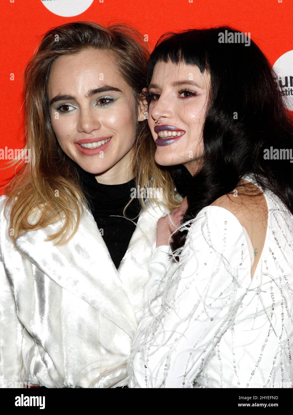 Suki Waterhouse and Bella Thorne attending the premiere of