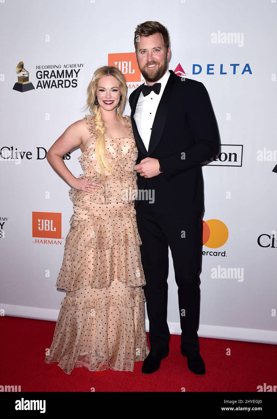 Cassie McConnell Kelley and Charles Kelley at the 2018 PreGrammy Gala
