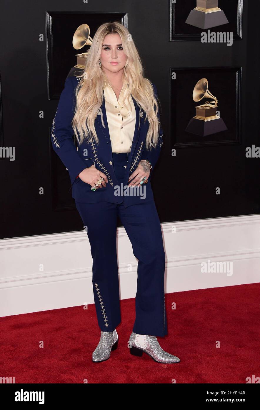 Kesha at the 60th Annual GRAMMY Awards held at Madison Square Garden on
