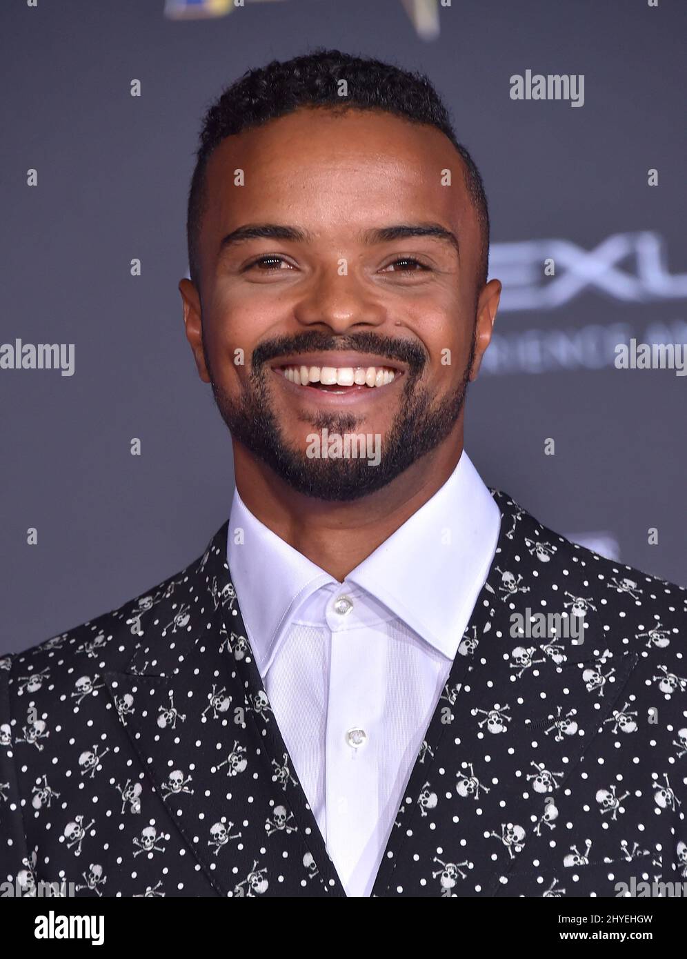 Eka Darville at the 'Black Panther' premiere held at the Dolby Theatre on January 29, 2018 in Hollywood, USA. Stock Photo