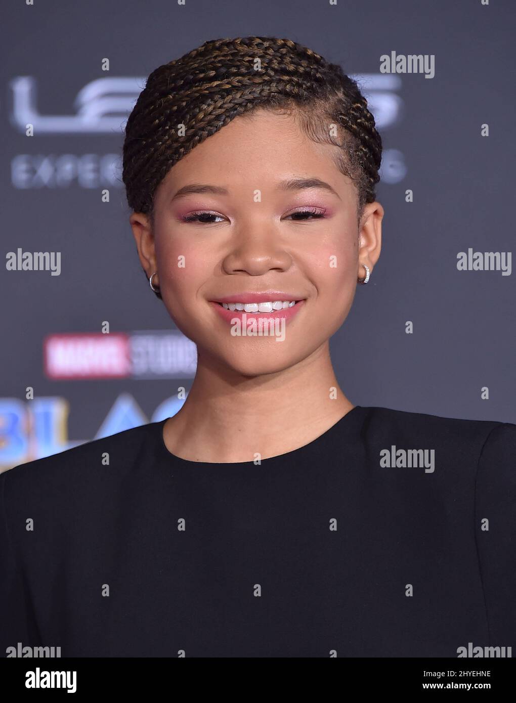 Storm Reid at the 'Black Panther' premiere held at the Dolby Theatre on