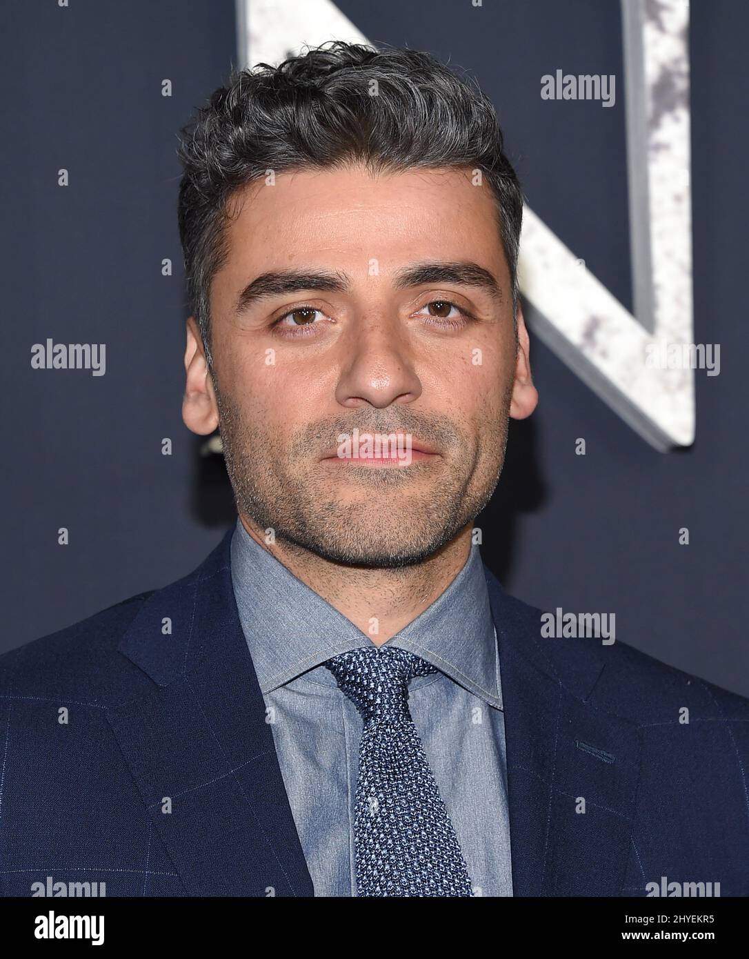 Oscar Isaac arriving for the Los Angeles premiere of 'Annihilation' held at the Regency Village Theatre on February 13, 2018 in Westwood, Los Angeles Stock Photo